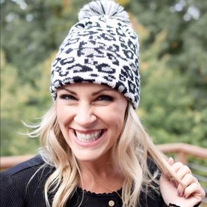 Leopard beanie